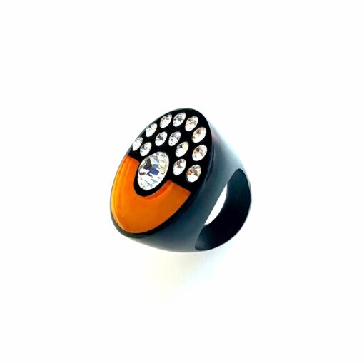Ring Brilliant Gold Black (L)