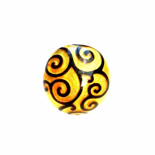 Ring Swirl Gold Black - Image 2