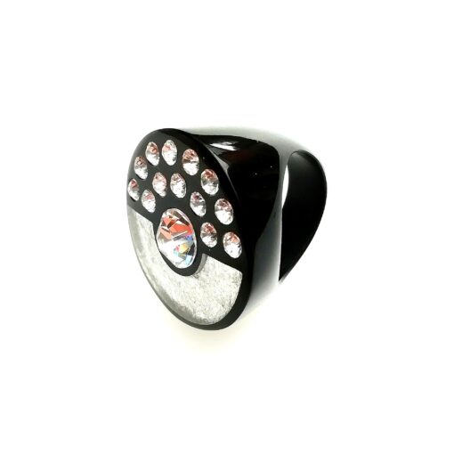 Ring Brilliant Silver Black (M) - Image 4