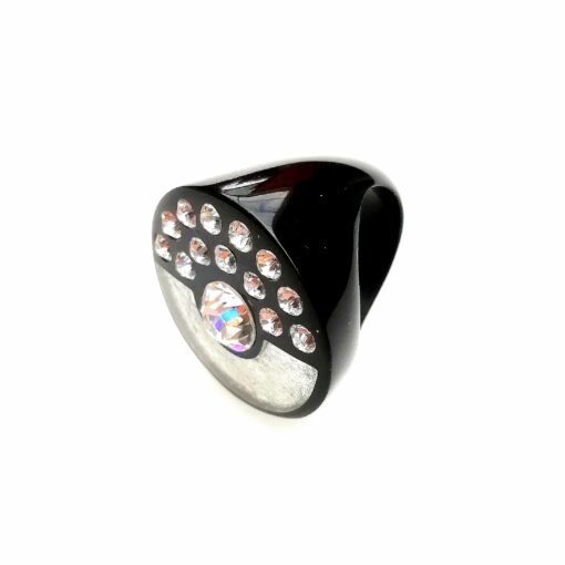 Ring Brilliant Silver Black (M) - Image 2