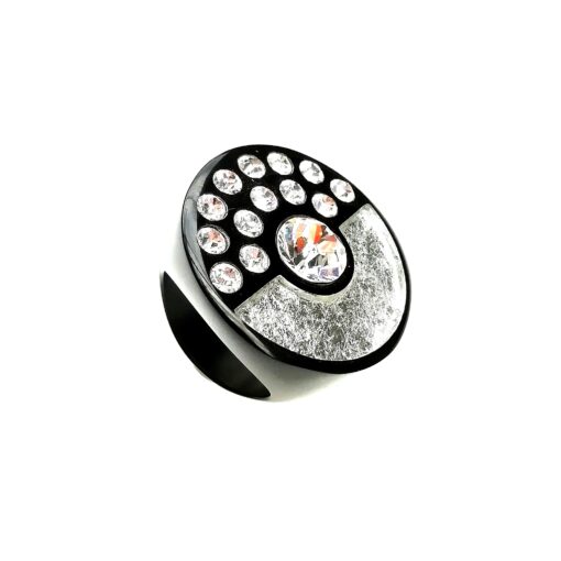 Ring Brilliant Silver Black (M)