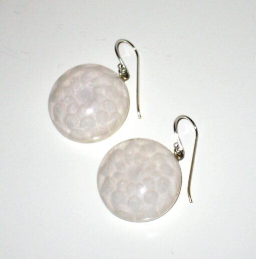 Earrings Lotus White (22 mm)