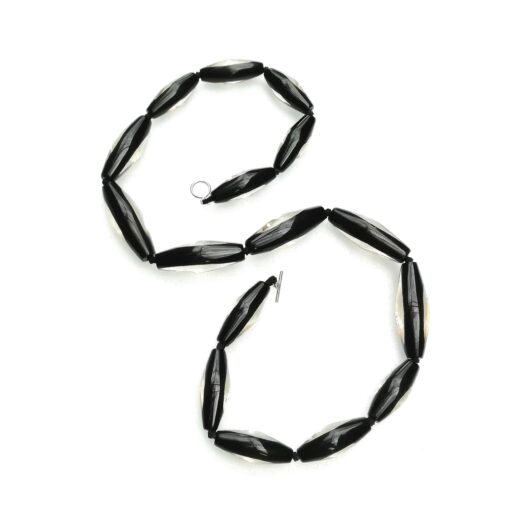 Necklace Black - Bullet Bead T-Bar (96cm) - Image 2