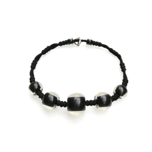 Necklace Black - Bead size 1-3 (T-Bar) 52cm