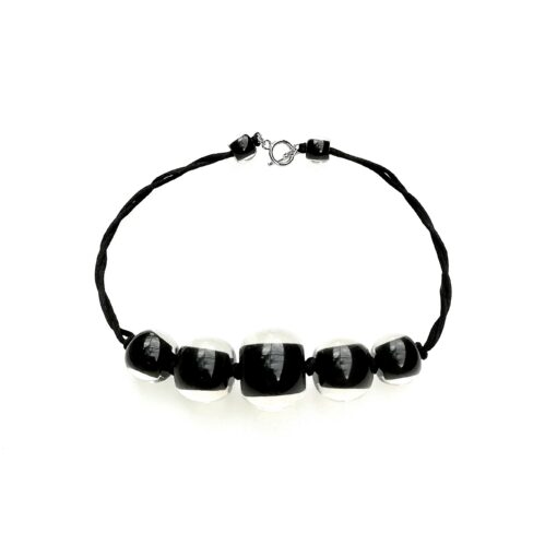 Necklace Black - Bead size 1-3 (T-Bar) 52cm
