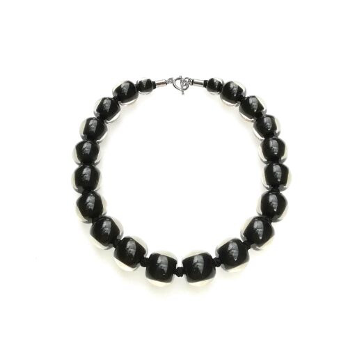 Necklace Black - Bead size 3 (T-Bar) 52cm - Image 2