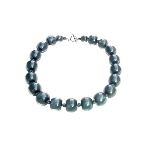 Necklace Dark Grey - Bead size 3 (T-Bar) 52cm