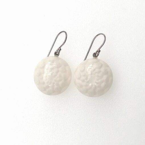 Earrings Lotus White (22 mm) - Image 2