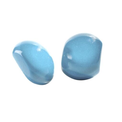 Earrings Sky Blue - Stud (20mm Tall)