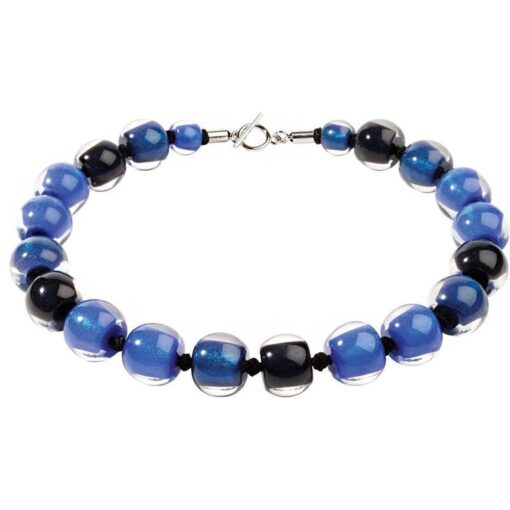 Necklace Midnight Blue T-Bar 52cm (Bead size 3)