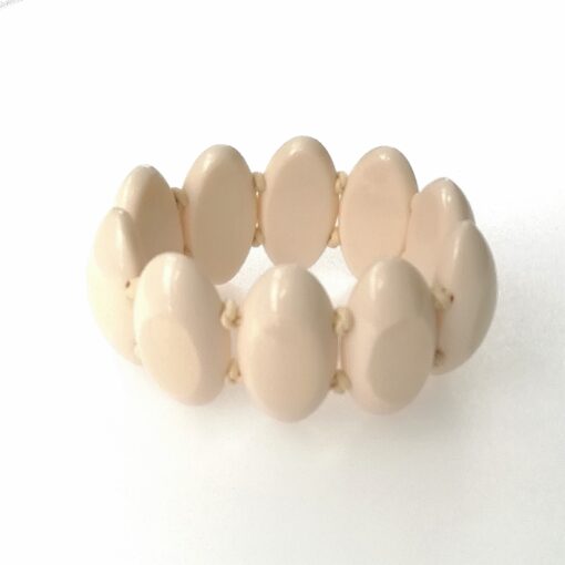 Bracelet White Elastic Band (L)