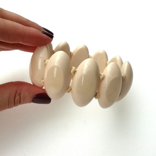 Bracelet White Elastic Band (L) - Image 3