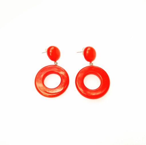Earrings Chilli Red