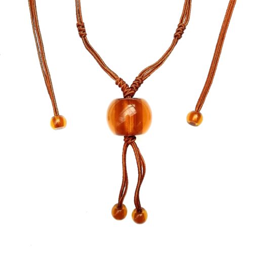 Necklace Light Bronze Bead Size 1 (Adjustable)