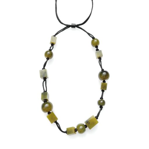 Necklace Green Marble (Adjustable)