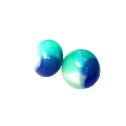 Earrings Blue Lagoon - Stud (17mm) - Image 3