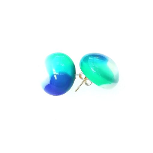 Earrings Blue Lagoon - Stud (17mm)