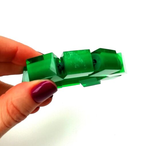 Bracelet Vivid Green Elastic Band - Cube Size 4 (M) - Image 4
