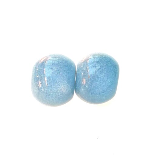 Earrings Sky Blue - Stud (20mm Tall) - Image 3