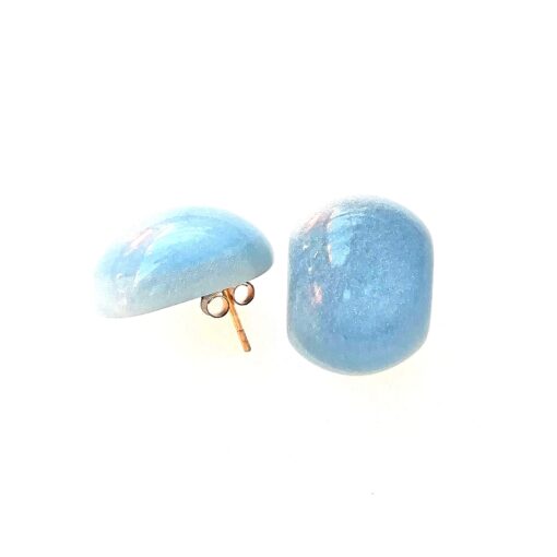 Earrings Sky Blue - Stud (20mm Tall) - Image 5