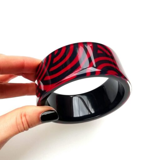 Bracelet Red Black (Size Large) - Image 4