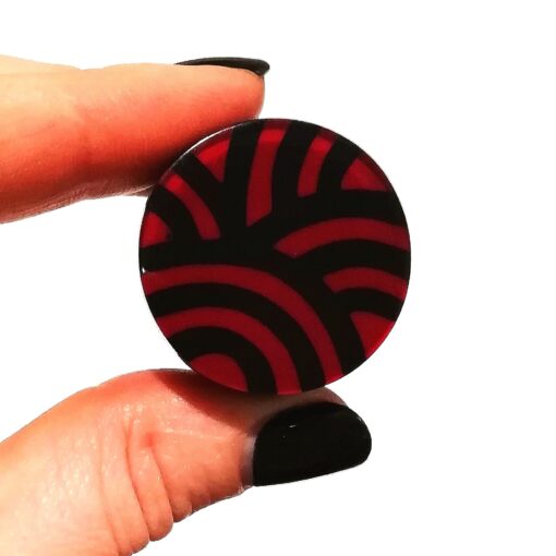 Rings Red Black, Size Large - Image 4