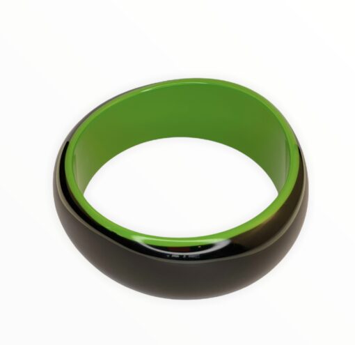 Bracelet Black and Green (Size M) 25 mm