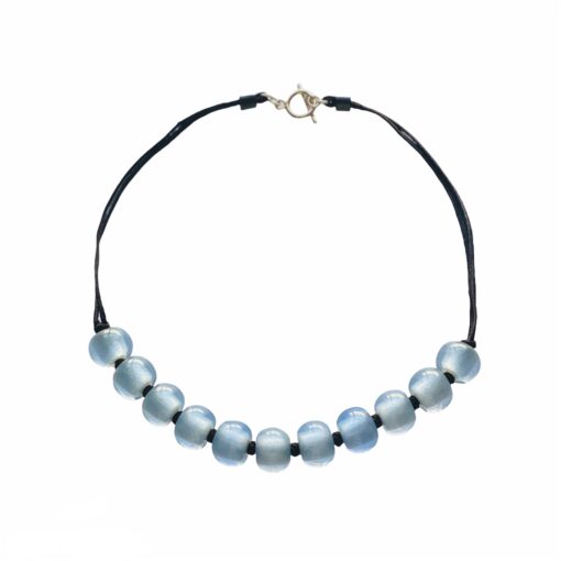 Necklace Sky Blue T-Bar 52cm (Bead size 4)