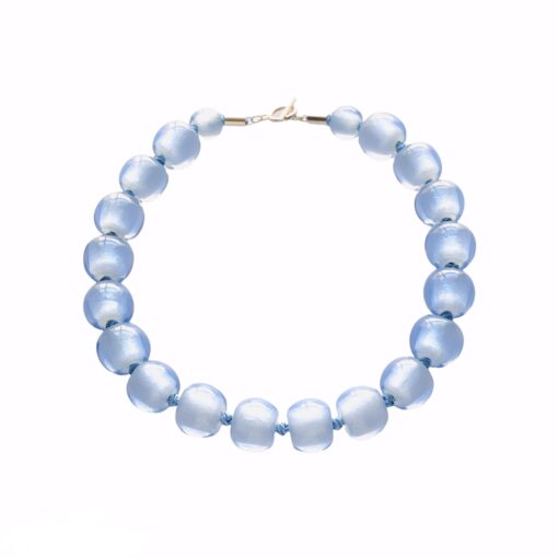 Necklace Sky Blue T-Bar 52cm (Bead size 3)