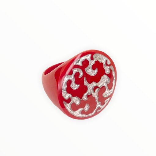 Ring Red and Silver - Image 3