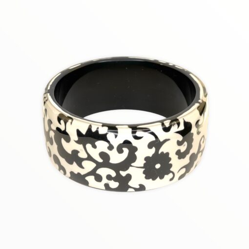 Bracelet Black and White Flower Patterns