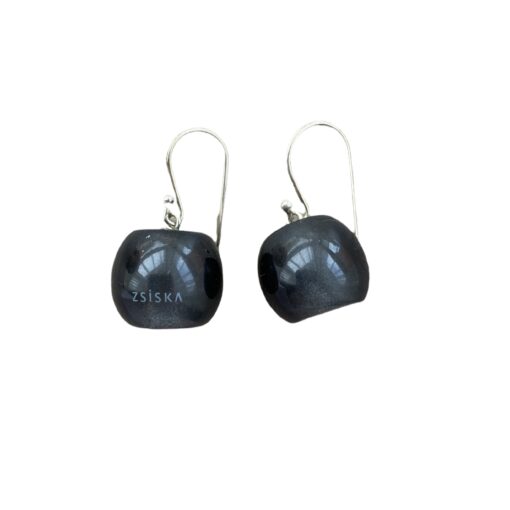 Earrings Dark Grey Short Hook - Bead size 5 - Image 3